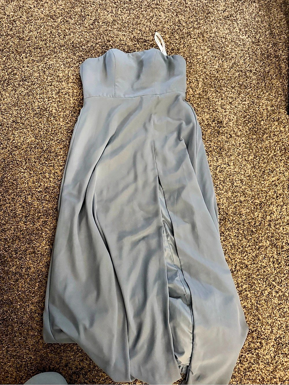 Azazie Gray Maxi Dress